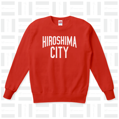 HIROSHIMA CITY (白) カジュアルスウェット(9.7オンス)