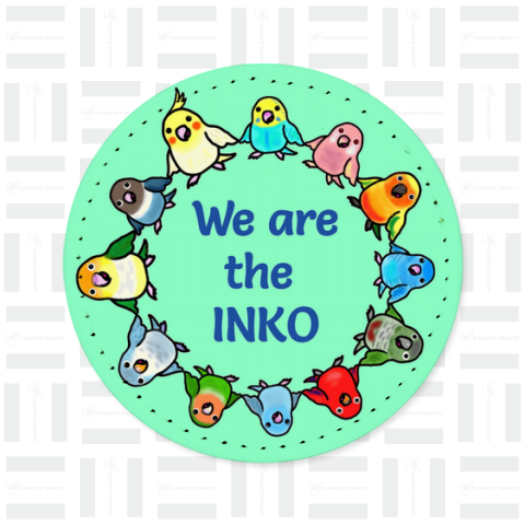 We are the INKO3 レザーバッジ