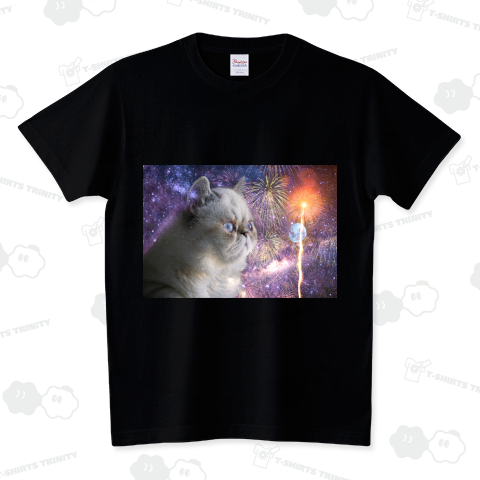 Fireworks Space Cat