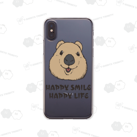 Quokka smile(スマホケース)|デザインTシャツ通販【Tシャツトリニティ】