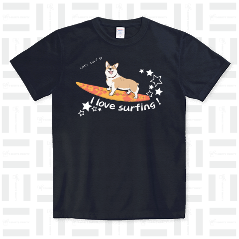 I love surfing ! ( 白文字 )