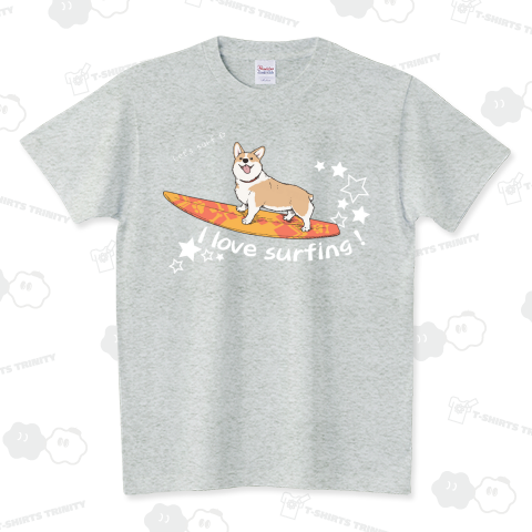 I love surfing ! ( 白文字 )