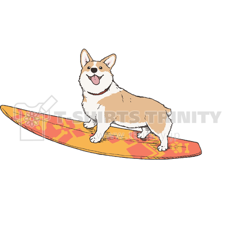 I love surfing ! ( 白文字 )