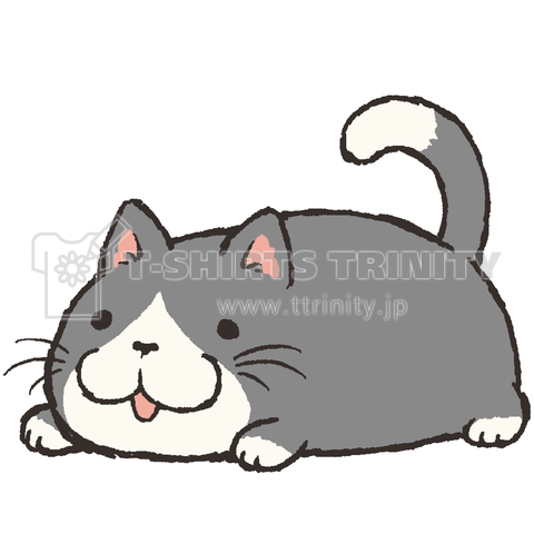 ねこ。( 白文字 )