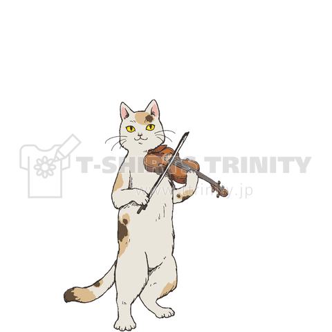 Violin cat ( 白 )