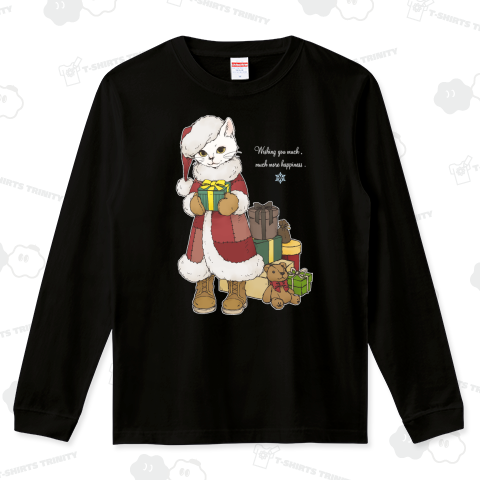 Christmas Cat ( 白文字 )