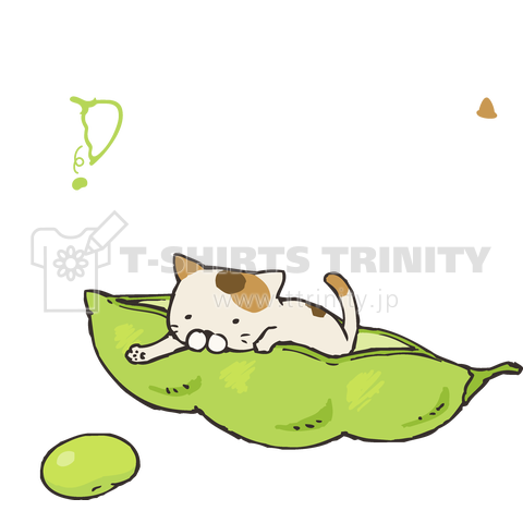 EDAMAME NEKO ( 白文字 )