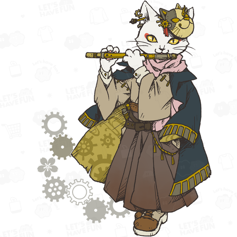 Shinobue Katze ( 白文字 )
