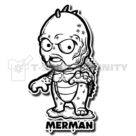 Merman 半魚人 デザインtシャツ通販 Tシャツトリニティ