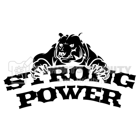 STRONG POWER BEAR(BLACK)