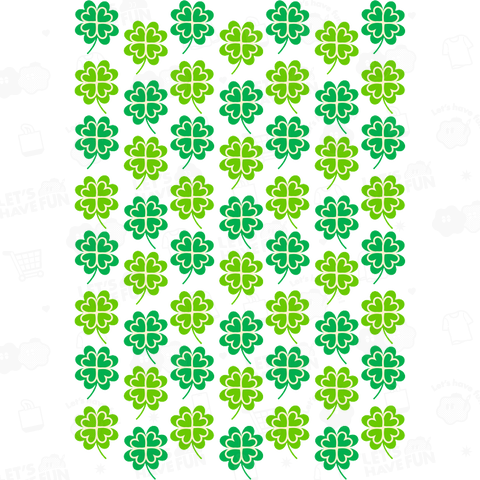 四葉のクローバー柄