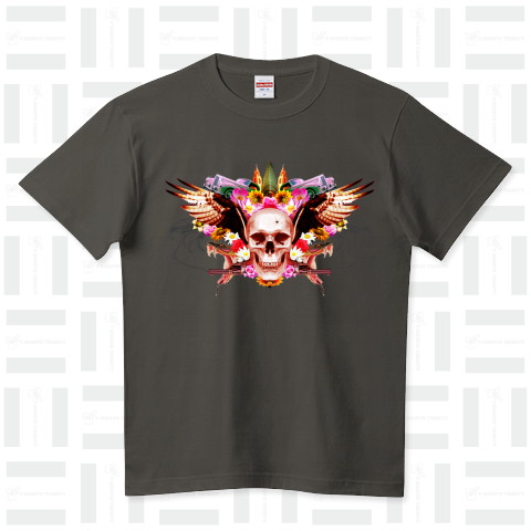 SKULL WING ハイクオリティーTシャツ(5.6オンス)