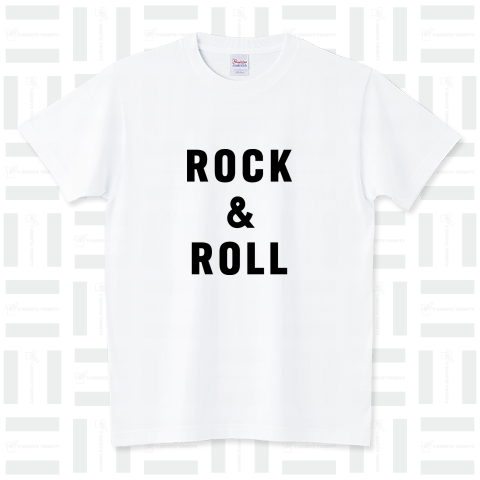 Rock & Roll 01 W スタンダードTシャツ(5.6オンス)