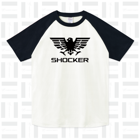 ショッカー BK（ラグランTシャツ）|デザインTシャツ通販【Tシャツ ...