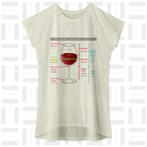 ワイングラスの解剖図