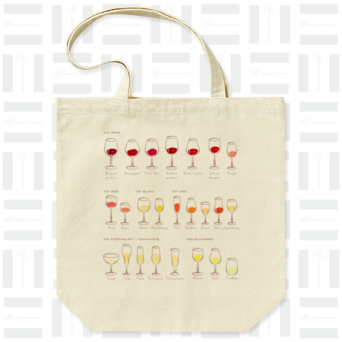 承認済 ワイングラスの種類と形 ワインの色つき 手描き風2