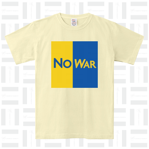 NO WAR (ウクライナ国旗カラー)2