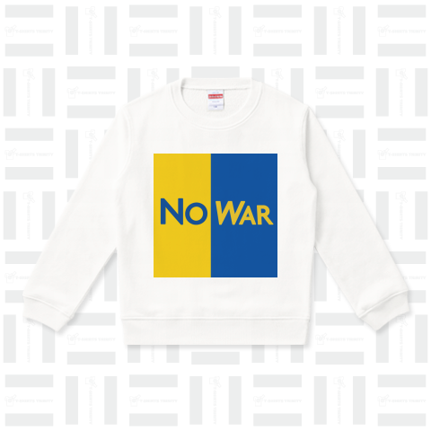 NO WAR (ウクライナ国旗カラー)2