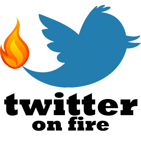 Twitter On Fire 炎上 ツイッター シリーズ2 バカッター炎上中 2ch Zipangu49er デザインtシャツ通販 Tシャツトリニティ