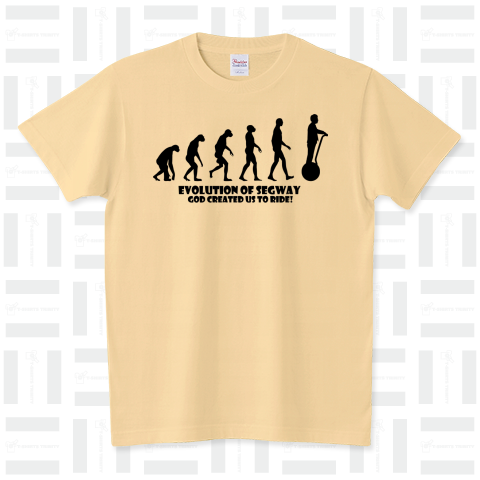 セグウェイへの進化過程 進化シリーズ23【Zipangu49er】 スタンダードTシャツ(5.6オンス)