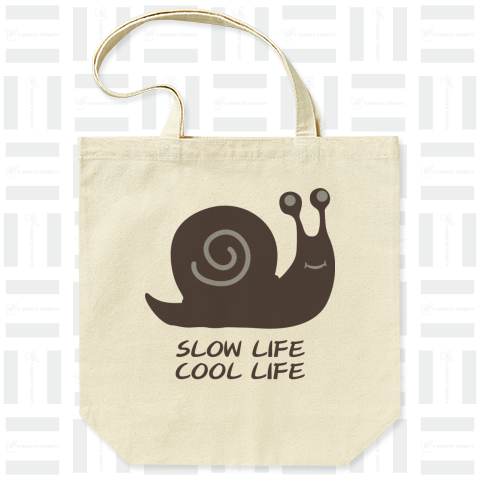 スローライフはかっこいい生活(Slow life/Cool life) カタツムリ 田舎暮らし自給自足推奨Tシャツ 【Zipangu49er】