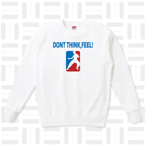Don't think, feel! ブルースリー名言NBA系ロゴTシャツデザインシリーズ20【Zipangu49er】ジークンドー截拳道