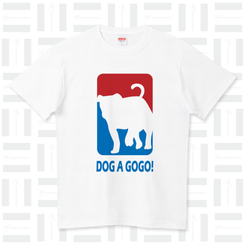 犬 パグ ブルドッグ NBA系ロゴTシャツデザインシリーズ35【Zipangu49er】