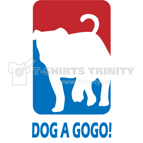 犬 パグ ブルドッグ NBA系ロゴTシャツデザインシリーズ35【Zipangu49er】