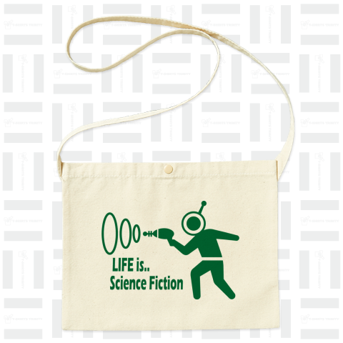 人生はSFだ!-Life is Science Fiction- SF映画好きへ ロゴTシャツデザイン【Zipangu49er】