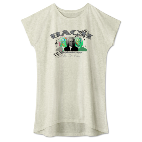 バッハ Bach かわいいデジタル Tシャツデザイン Zipangu49er クラシック音楽肖像 デザインtシャツ通販 Tシャツトリニティ