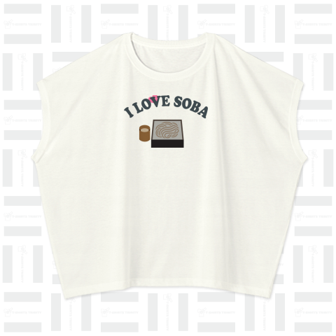 蕎麦が好き(I love Soba Noodle)かわいいシンプルロゴ Tシャツデザイン【Zipangu49er】有名 老舗 なんばん お酒