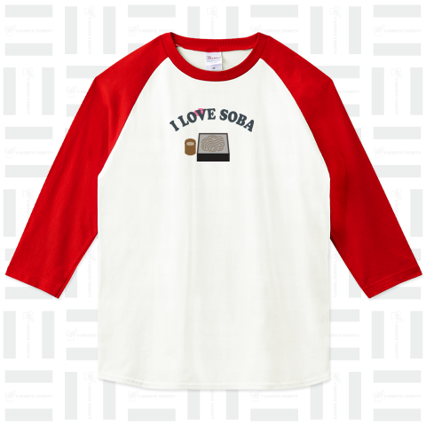 蕎麦が好き(I love Soba Noodle)かわいいシンプルロゴ Tシャツデザイン【Zipangu49er】有名 老舗 なんばん お酒