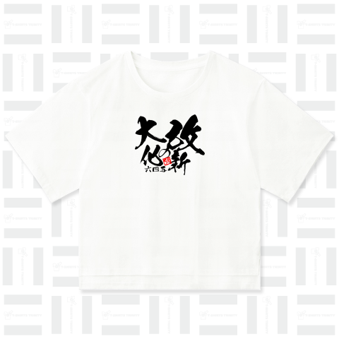 歴史年表シリーズ4 大化の改新 シュール Tシャツデザイン【Zipangu49er】語呂合わせ 645 ウィキペディア 社会 世界史 受験 テスト日本史 毛筆 書道