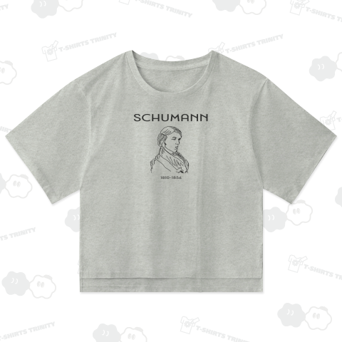 シューマン(Robert Alexander Schumann)ヘタウマスケッチ Tシャツデザイン【Zipangu49er】クラシックの音楽肖像画の巨匠シリーズ ピアノ パガニーニ 交響曲