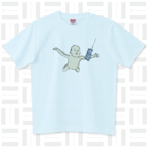 赤ちゃんとお札(baby and bill)かわいいスケッチ Tシャツデザイン【Zipangu49er】アルバム ベイビー