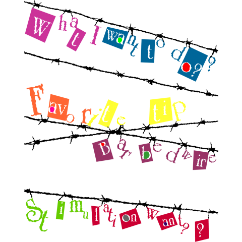 カラフル鉄線