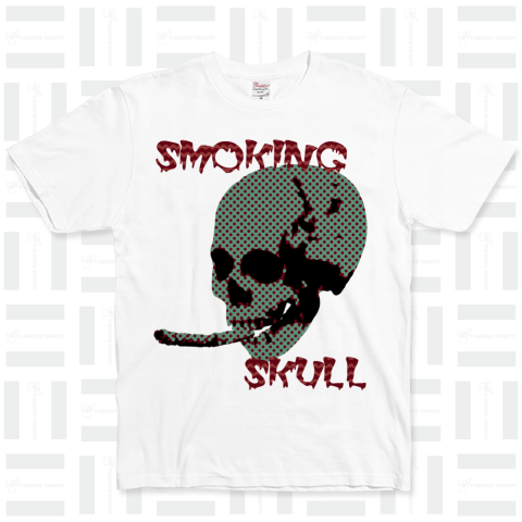 smoking skull ドット