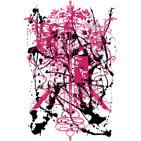 Coat of Arms×スプラッシュ(ピンク&黒)