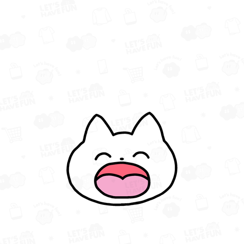 ネコが好き・イヌも好き(白字)