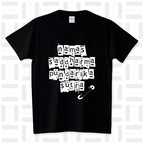 「namas-W」PUNKISH-BUDDHISM スタンダードTシャツ(5.6オンス)