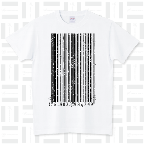 the golden ratio barcode スタンダードTシャツ(5.6オンス)