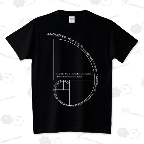 the golden ratio numbers 2 スタンダードTシャツ(5.6オンス)