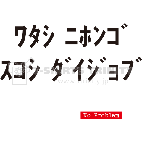 私日本語少し大丈夫(No Problem)