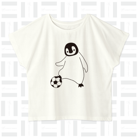 サッカーをするペンギンの赤ちゃん