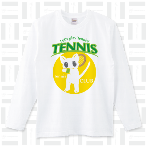テニスをする猫