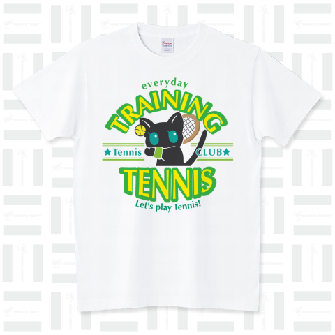 テニス部用Tシャツ・ネコ