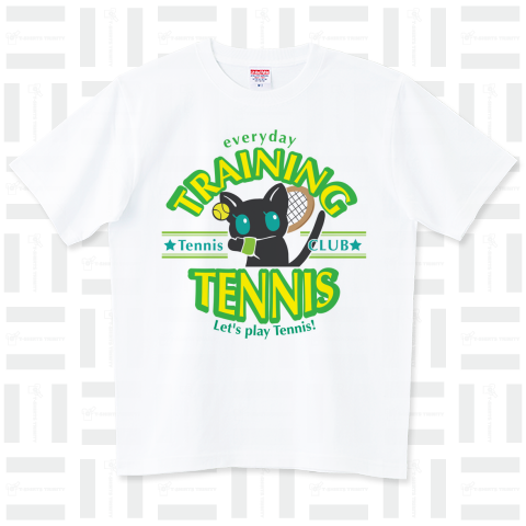 テニス部用Tシャツ・ネコ