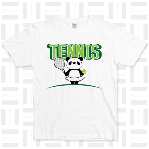 テニスをするパンダ
