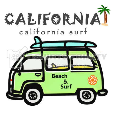 California Surf デザインtシャツ通販 Tシャツトリニティ