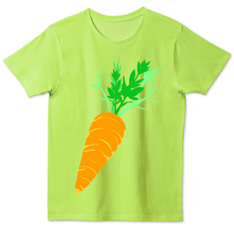 にんじんイラストtシャツ お野菜シリーズ デザインtシャツ通販 Tシャツトリニティ